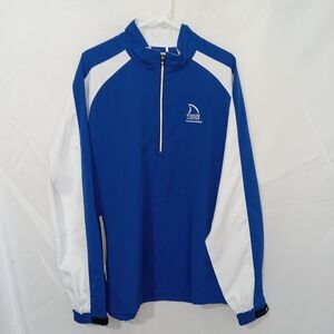 FootJoy Golf Windbreaker Jacket Full Zip Tiburon Naples Blue Men’s Large